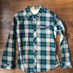 Slim Button Down flannel  pattern shirt